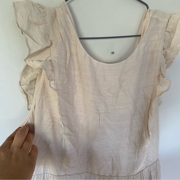 Express Tiered Ruffle Cutout Back Maxi Dress Size XL NWT Feminine - Picture 13 of 15